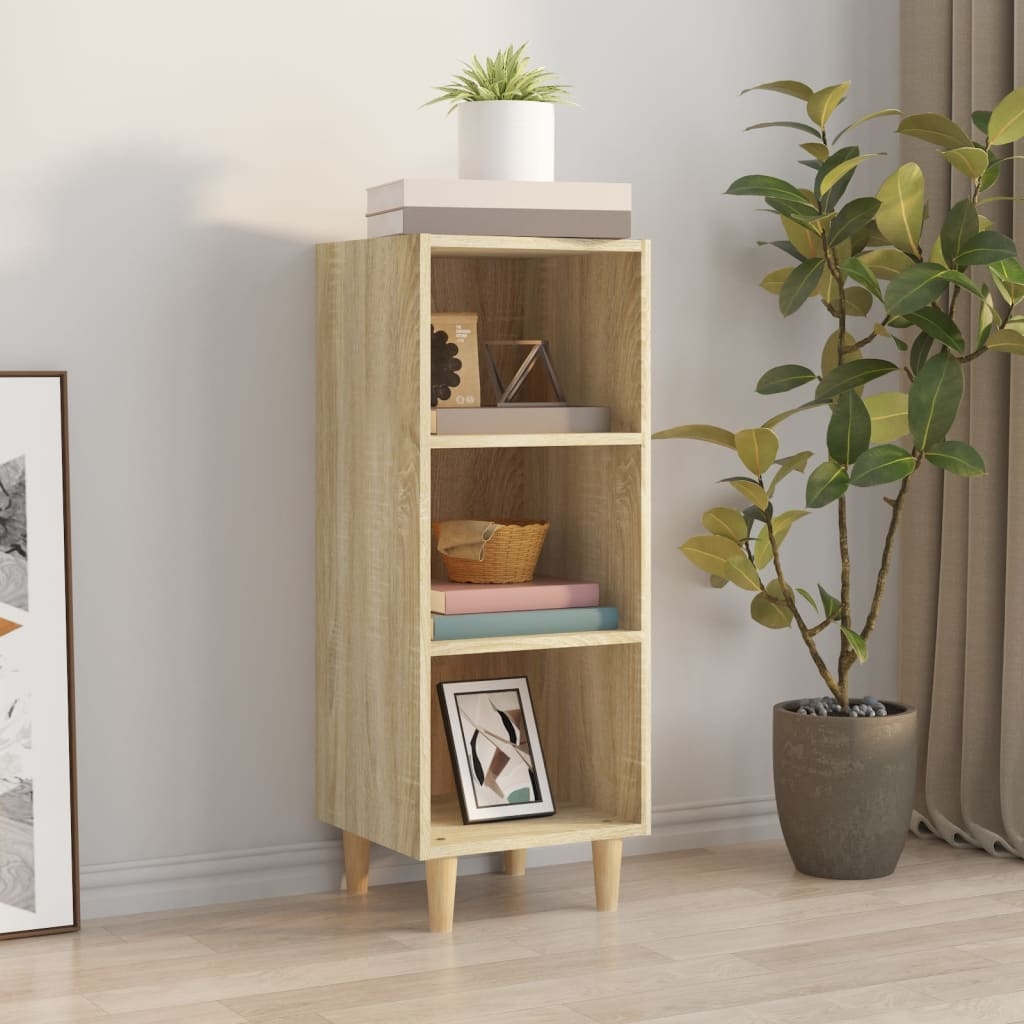 VidaXL Dressoir 34,5x32,5x90 cm bewerkt hout sonoma eikenkleurig