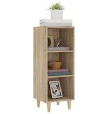 VidaXL Dressoir 34,5x32,5x90 cm bewerkt hout sonoma eikenkleurig
