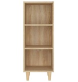 VidaXL Dressoir 34,5x32,5x90 cm bewerkt hout sonoma eikenkleurig