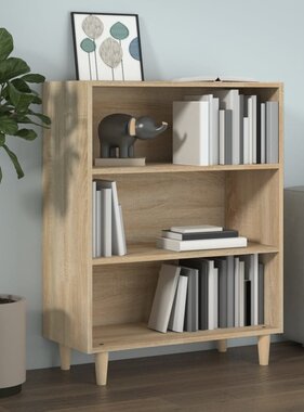 VidaXL Dressoir 69,5x32,5x90 cm bewerkt hout sonoma eikenkleurig