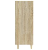 VidaXL Dressoir 69,5x32,5x90 cm bewerkt hout sonoma eikenkleurig