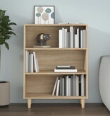 VidaXL Dressoir 69,5x32,5x90 cm bewerkt hout sonoma eikenkleurig