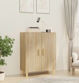 VidaXL Dressoir 70x34x90 cm bewerkt hout sonoma eikenkleurig