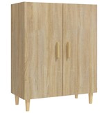 VidaXL Dressoir 70x34x90 cm bewerkt hout sonoma eikenkleurig