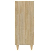 VidaXL Dressoir 70x34x90 cm bewerkt hout sonoma eikenkleurig