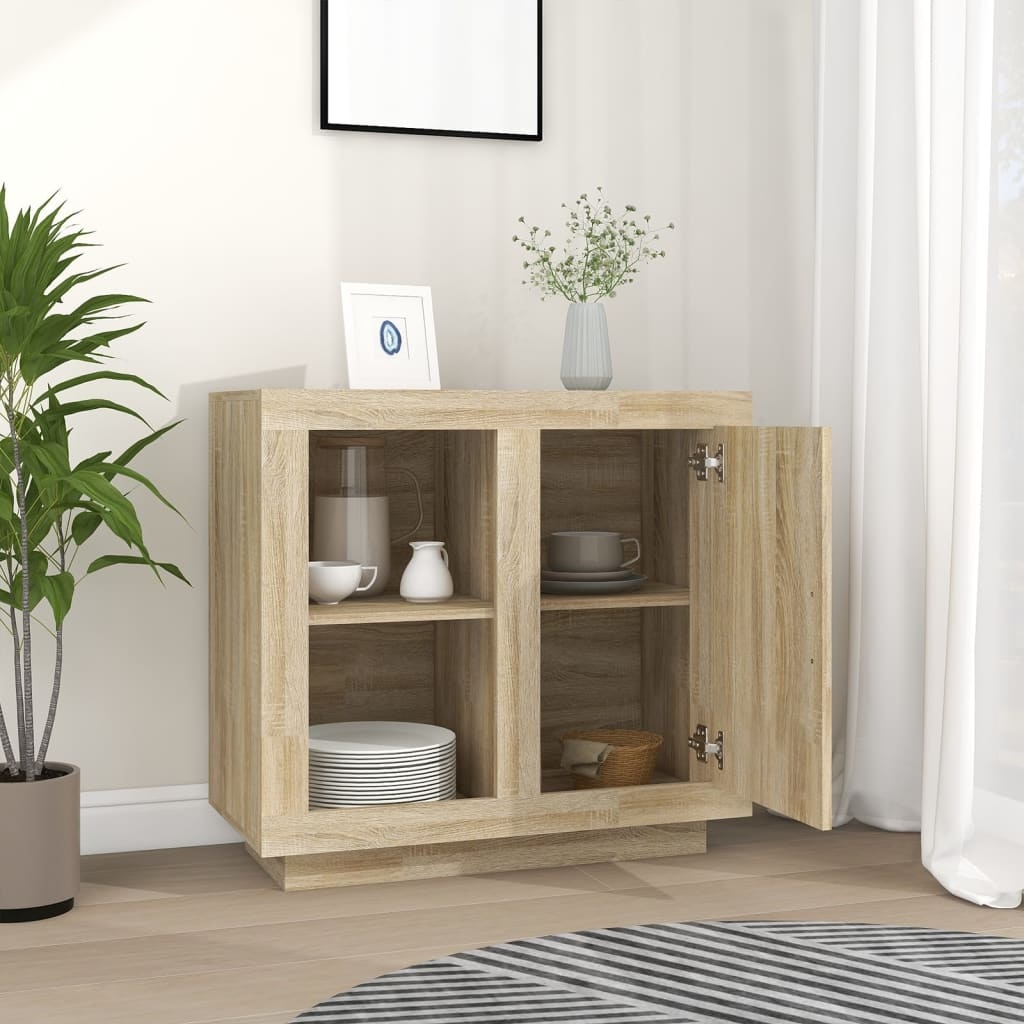 VidaXL Dressoir 80x40x75 cm sonoma eikenkleurig