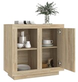 VidaXL Dressoir 80x40x75 cm sonoma eikenkleurig