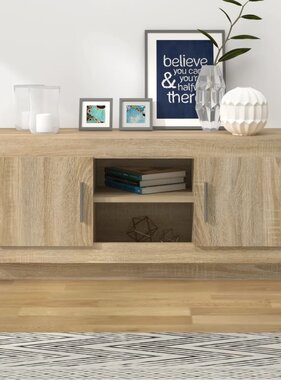 VidaXL Tv-meubel 102x35x45 cm bewerkt hout sonoma eikenkleurig