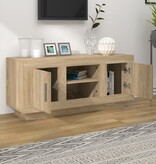 VidaXL Tv-meubel 102x35x45 cm bewerkt hout sonoma eikenkleurig