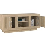 VidaXL Tv-meubel 102x35x45 cm bewerkt hout sonoma eikenkleurig