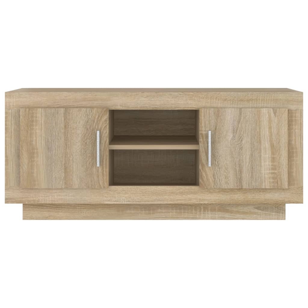 VidaXL Tv-meubel 102x35x45 cm bewerkt hout sonoma eikenkleurig
