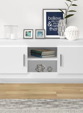 VidaXL Tv-meubel 102x35x45 cm bewerkt hout wit