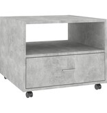 VidaXL Salontafel 55x55x40 cm bewerkt hout betongrijs