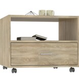 VidaXL Salontafel 55x55x40 cm bewerkt hout sonoma eikenkleurig