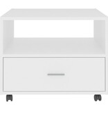 VidaXL Salontafel 55x55x40 cm bewerkt hout wit