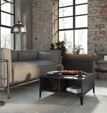 VidaXL Salontafel 60x60x30 cm bewerkt hout hoogglans grijs