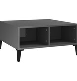VidaXL Salontafel 60x60x30 cm bewerkt hout hoogglans grijs