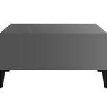 VidaXL Salontafel 60x60x30 cm bewerkt hout hoogglans grijs