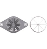 VidaXL Fruit Cutter Zilver 20 x 20 x 48 cm Gegoten aluminium