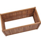 VidaXL Plantenbak verhoogd 100x50x70 cm massief teakhout