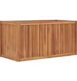 VidaXL Plantenbak verhoogd 100x50x50 cm massief teakhout