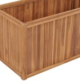 VidaXL Plantenbak verhoogd 100x50x50 cm massief teakhout