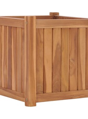 VidaXL Plantenbak verhoogd 40x40x40 cm massief teakhout