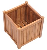 VidaXL Plantenbak verhoogd 40x40x40 cm massief teakhout