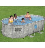 VidaXL Zwembadset Power Steel 427x250x100 cm