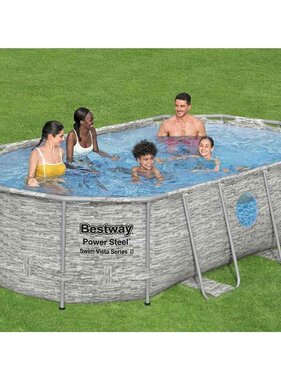 VidaXL Zwembadset Power Steel 427x250x100 cm