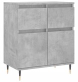 VidaXL Dressoir 60x35x70 cm bewerkt hout betongrijs