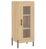 VidaXL Dressoir 34,5x34x90 cm bewerkt hout sonoma eiken