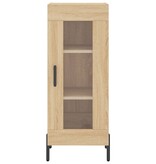 VidaXL Dressoir 34,5x34x90 cm bewerkt hout sonoma eiken