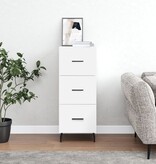 VidaXL Dressoir 34,5x34x90 cm bewerkt hout wit