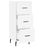 VidaXL Dressoir 34,5x34x90 cm bewerkt hout wit