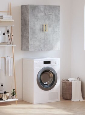 VidaXL Wandkast 69,5x34x90 cm betongrijs