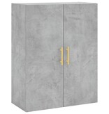 VidaXL Wandkast 69,5x34x90 cm betongrijs