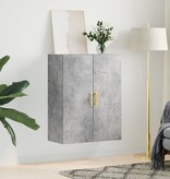 VidaXL Wandkast 69,5x34x90 cm betongrijs
