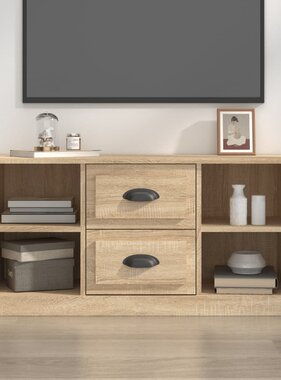 VidaXL Tv-meubel 99,5x35,5x48 cm bewerkt hout sonoma eikenkleurig