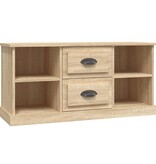 VidaXL Tv-meubel 99,5x35,5x48 cm bewerkt hout sonoma eikenkleurig