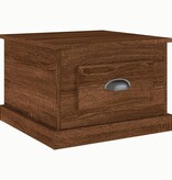 VidaXL Salontafel 50x50x35 cm bewerkt hout bruin eikenkleur