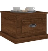 VidaXL Salontafel 50x50x35 cm bewerkt hout bruin eikenkleur