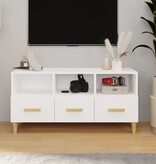 VidaXL Tv-meubel 102x36x50 cm bewerkt hout wit