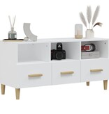 VidaXL Tv-meubel 102x36x50 cm bewerkt hout wit