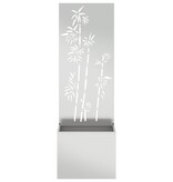 VidaXL Tuinplant met Decoratief Paneel Zilver 50 x 140 cm