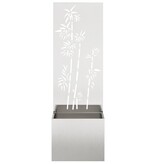 VidaXL Tuinplant met Decoratief Paneel Zilver 50 x 140 cm