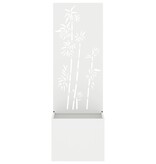 VidaXL Tuinplant met Decoratief Paneel Wit 50 x 140 cm