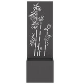 VidaXL Tuinplant met Decoratief Paneel Zwart 50 x 140 cm