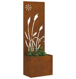 VidaXL Tuinplant met Decoratief Paneel Roestig 50 x 140 cm
