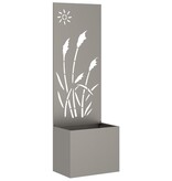 VidaXL Tuinplant met Decoratief Paneel Roestig 50 x 140 cm